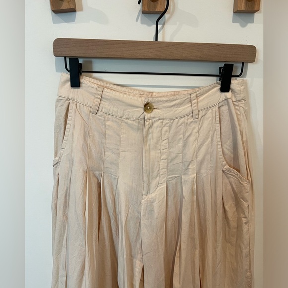 Free People Wide Leg Pleated Trouser - Picture 2 of 4